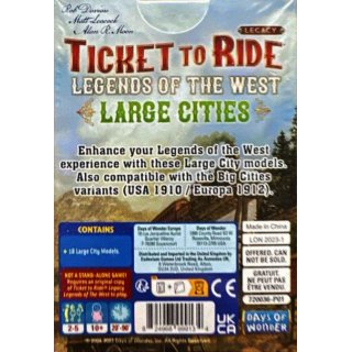Ticket to Ride: Legends of the West &ndash; Large Cities [Erweiterung]