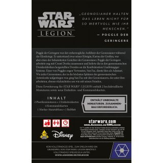 Star Wars: Legion &ndash; Sun Fac & Poggle der Geringere...