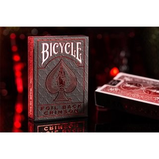 Spielkarten: MetalLuxe &ndash; Foil Back Crimson