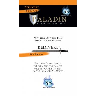 Paladin Sleeves: Bedivere Premium Medium Plus (54 x 80...