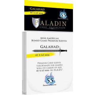 Paladin Sleeves: Galahad Premium Mini American (41 x 63 mm, 55 Stk.)