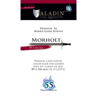 Paladin Sleeves: Morholt Premium XL (89 x146 mm, 55 Stk.)