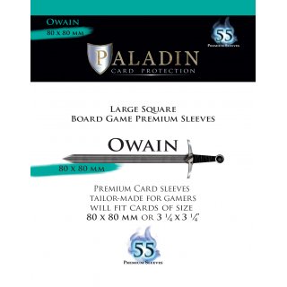 Paladin Sleeves: Owain Premium Large Square (80 x 80 mm,...