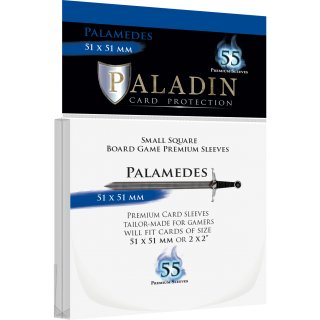 Paladin Sleeves: Palamedes Premium Small Square (51 x 51 mm, 55 Stk.)