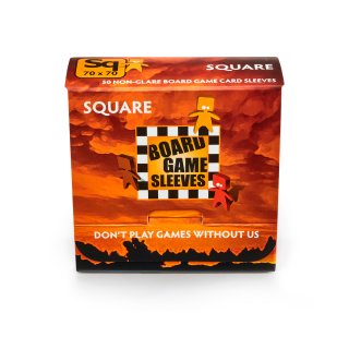 Board Game Sleeves: Square &ndash; Non Glare (72 x 73 mm,...