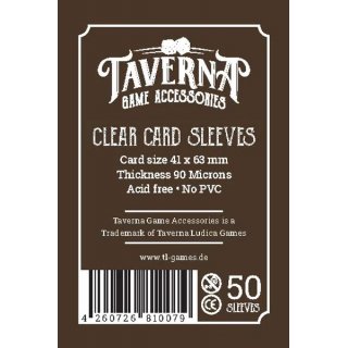Taverna Game Accessories: Premium-Kartenhüllen (41 x 63 mm, 50 Stk.)