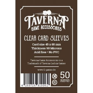 Taverna Game Accessories: Premium-Kartenhüllen (45 x 68 mm, 50 Stk.)