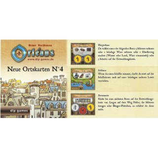 Orléans: Neue Ortskarten N°4 [Mini-Erweiterung]