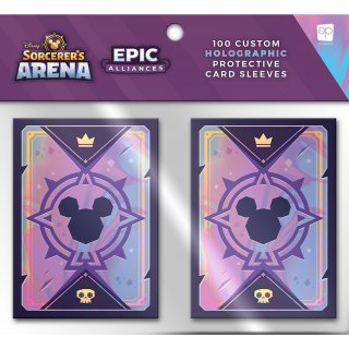 Disney Sorcerers Arena: Epic Alliances &ndash; Holographic Protective Card Sleeves (100 Stk.) [Erweiterung]